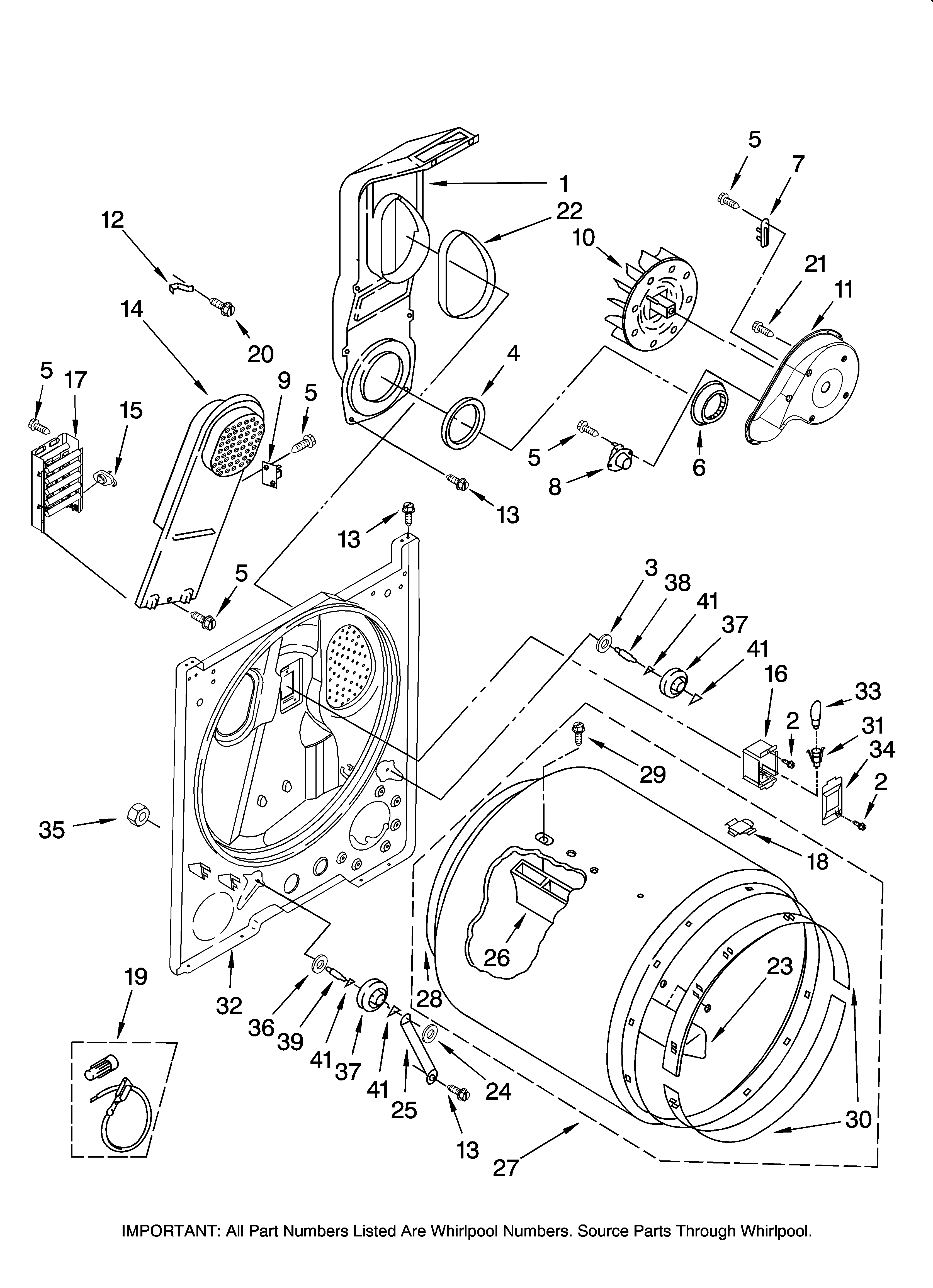 Bulkhead parts, optional parts (not included)