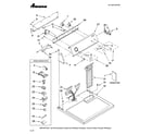 Amana NGD5400TQ0 top and console parts diagram