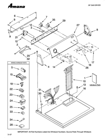 Top and console parts