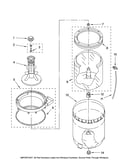 Agitator, basket and tub parts