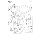 Whirlpool 3RAWZ480ESQ0 top and console parts diagram