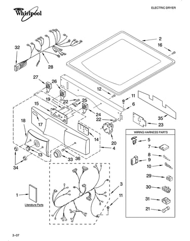 Top and console parts