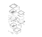 Whirlpool 7GS6SHEXPL03 refrigerator shelf parts diagram