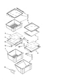 Refrigerator shelf parts