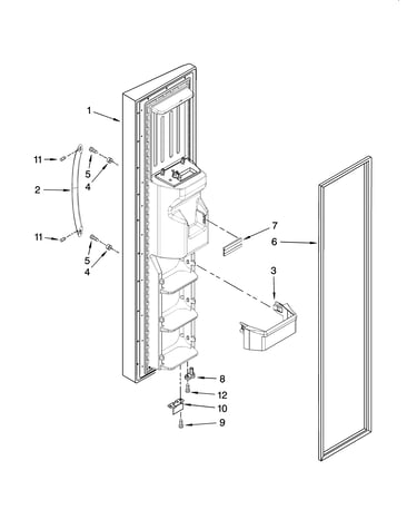 Freezer door parts