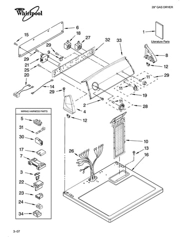Top and console parts