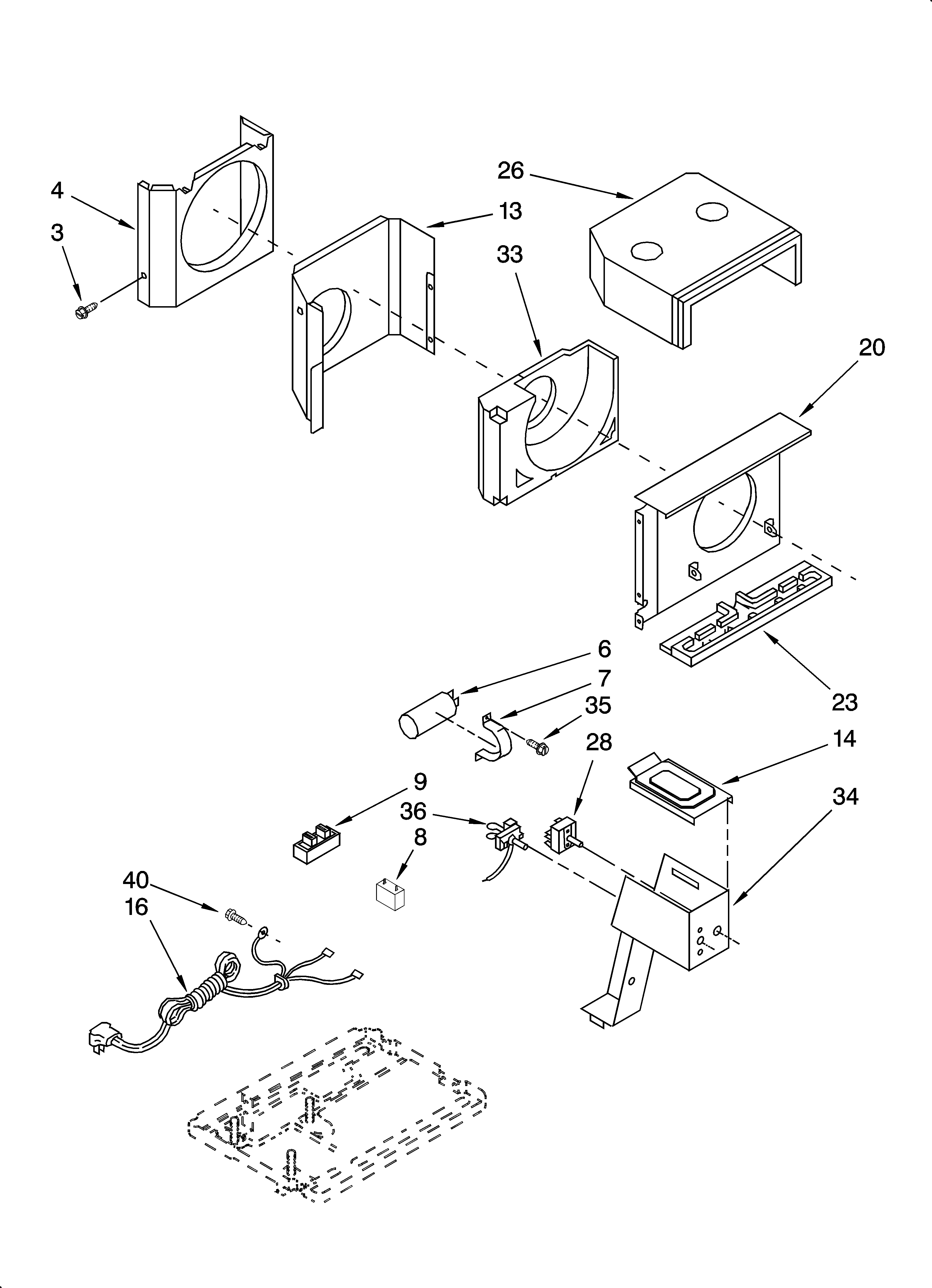 Air flow and control parts