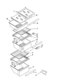 Refrigerator shelf parts