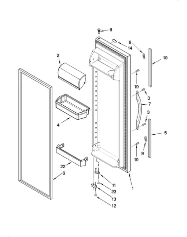 Refrigerator door parts