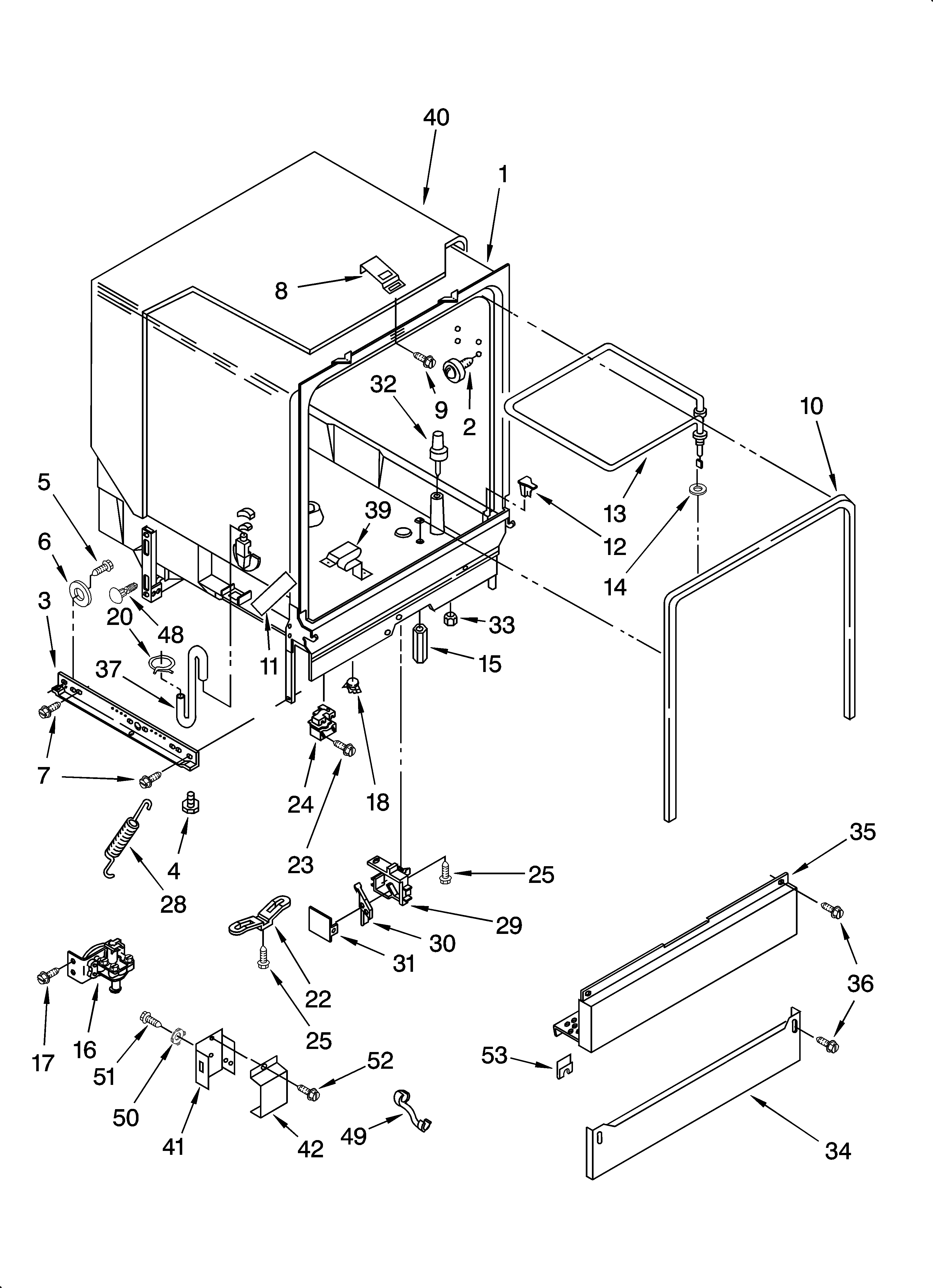 TUB ASSEMBLY PARTS