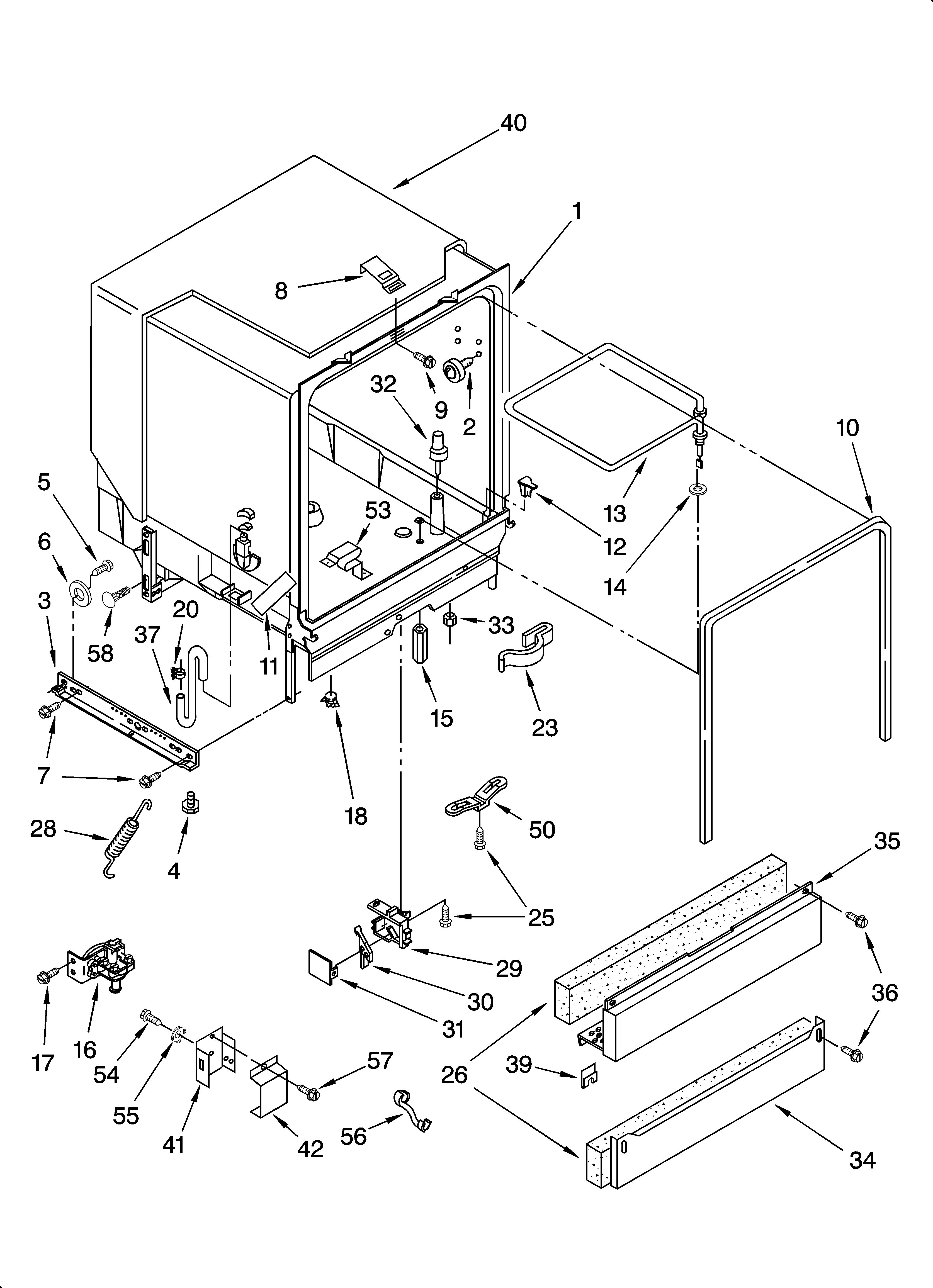 Tub assembly parts