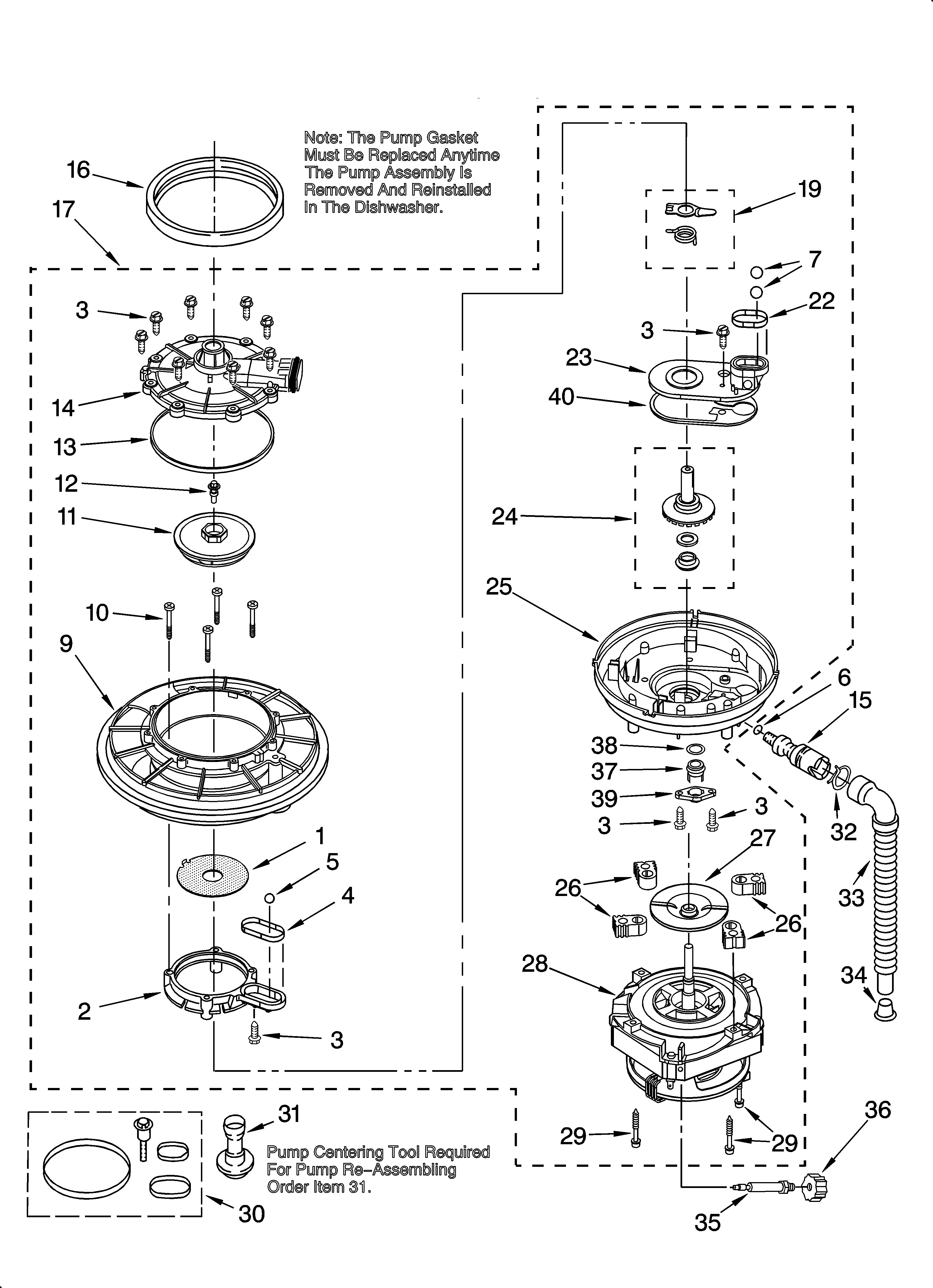 Pump and motor parts