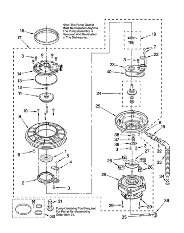 Pump and motor parts