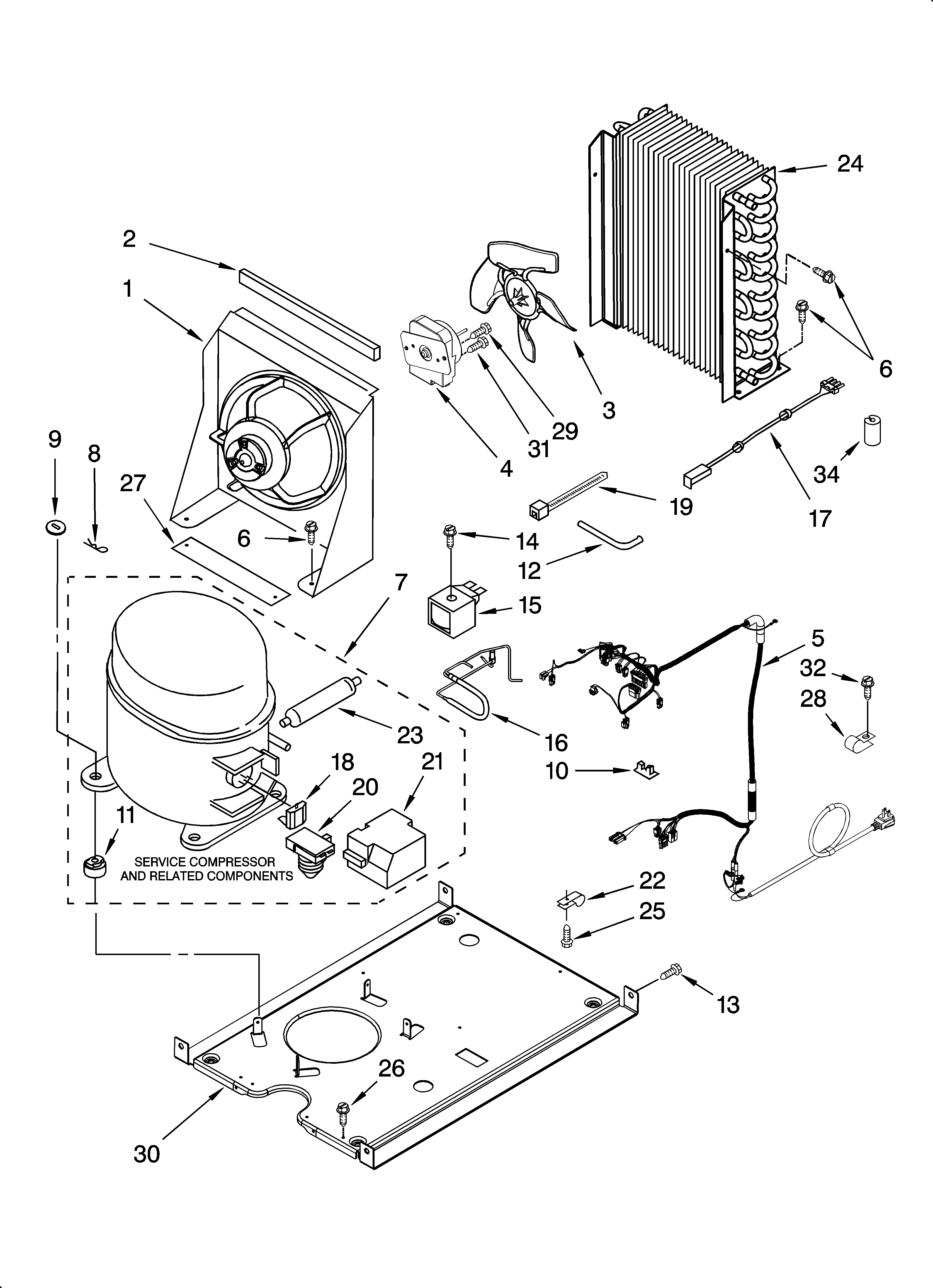 Unit parts, optional parts (not included)