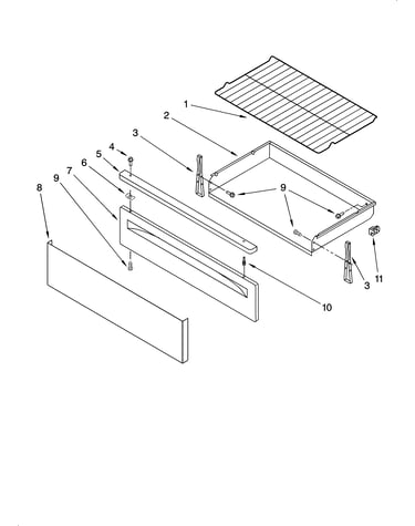 Drawer & broiler parts