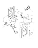 Dispenser front parts