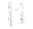 Whirlpool ED5PHAXST02 motor and ice container parts diagram