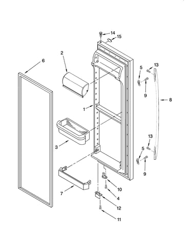Refrigerator door parts