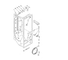 Whirlpool GC5SHEXNB05 refrigerator liner parts diagram