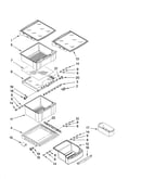 Refrigerator shelf parts
