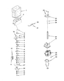 Motor and ice container parts