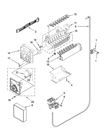 Icemaker parts, optional parts (not included)