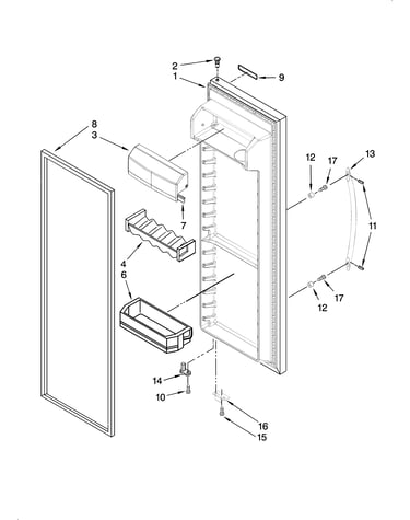 Refrigerator door parts