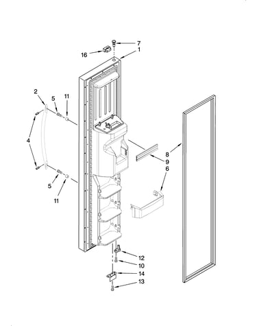 Freezer door parts