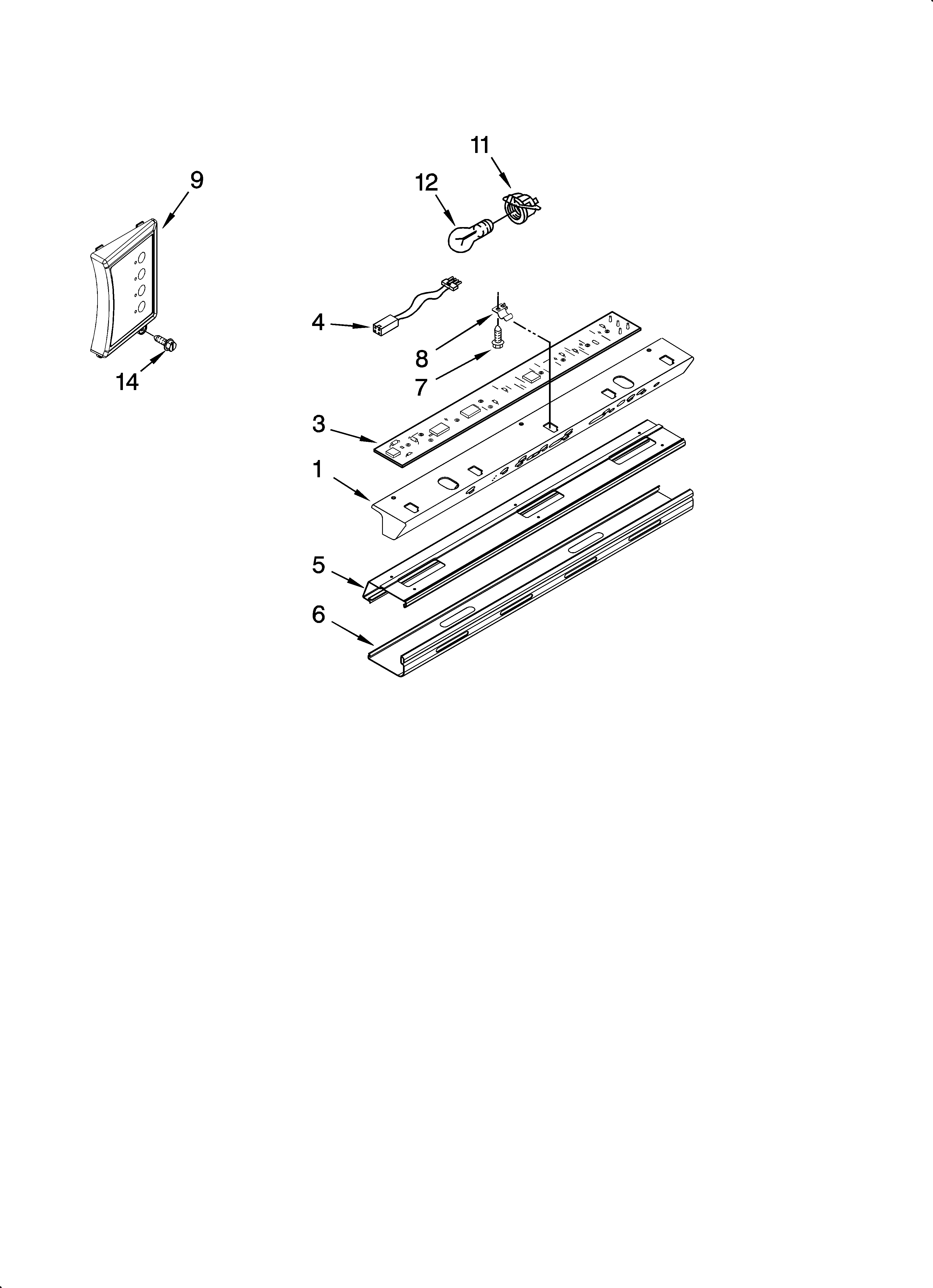 Control panel parts