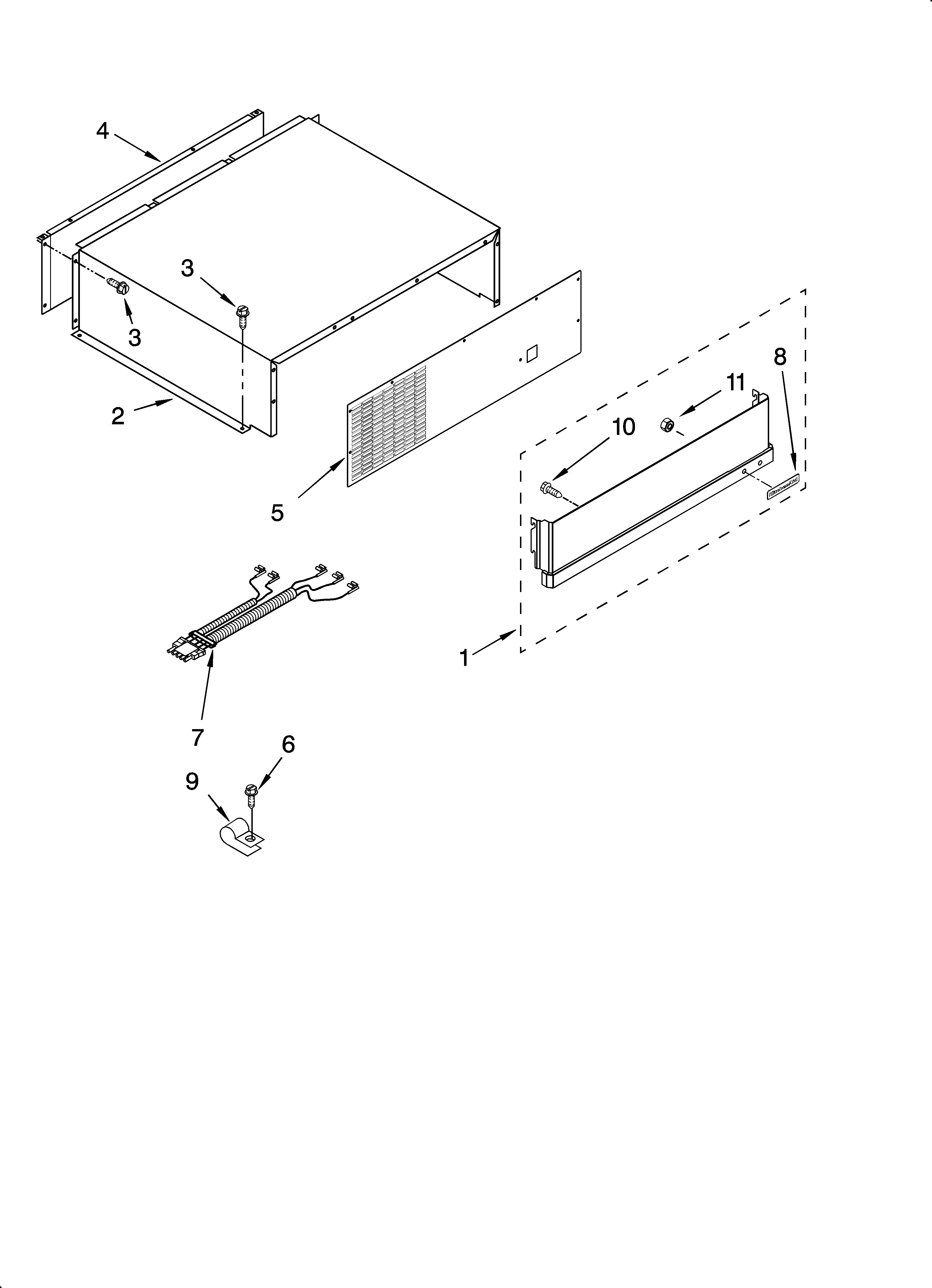 TOP GRILLE AND UNIT COVER PARTS