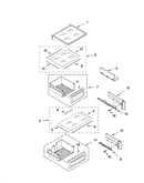 Refrigerator shelf parts