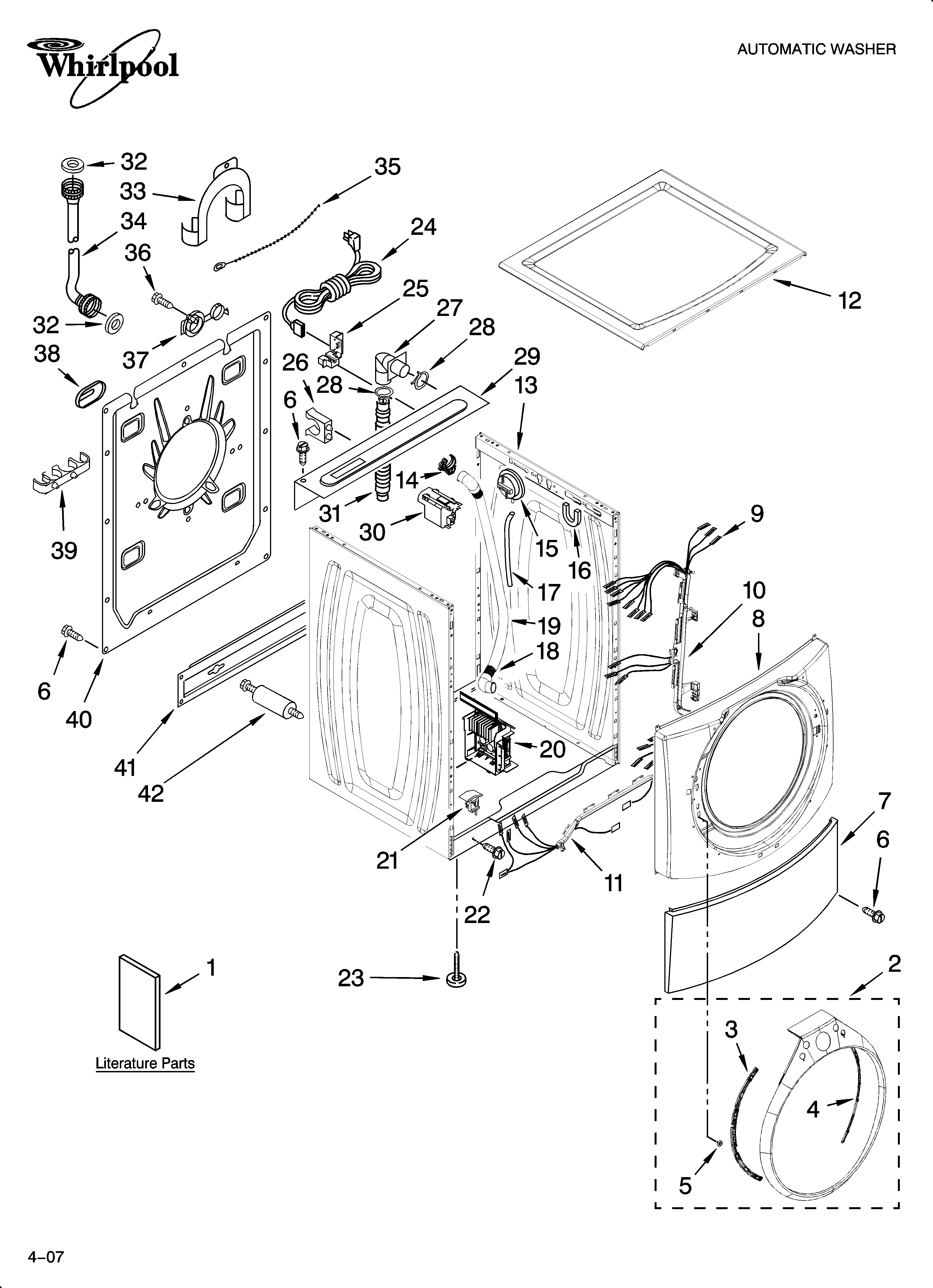 TOP AND CABINET PARTS