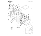 Whirlpool MWFW9200SQ00 top and cabinet parts diagram