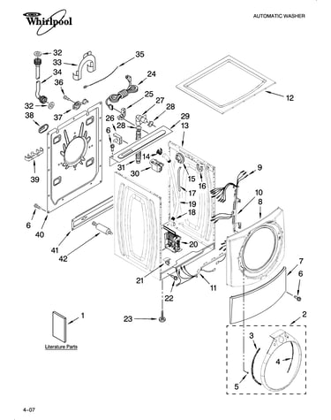 Top and cabinet parts