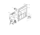 Roper RUD8050SD0 door and latch parts diagram