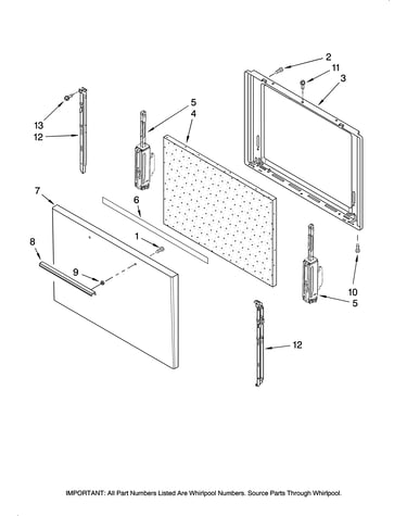Door parts, optional parts (not included)