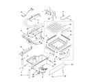 Jenn-Air JIM158XBRB0 evaporator, ice cutter grid and water parts diagram