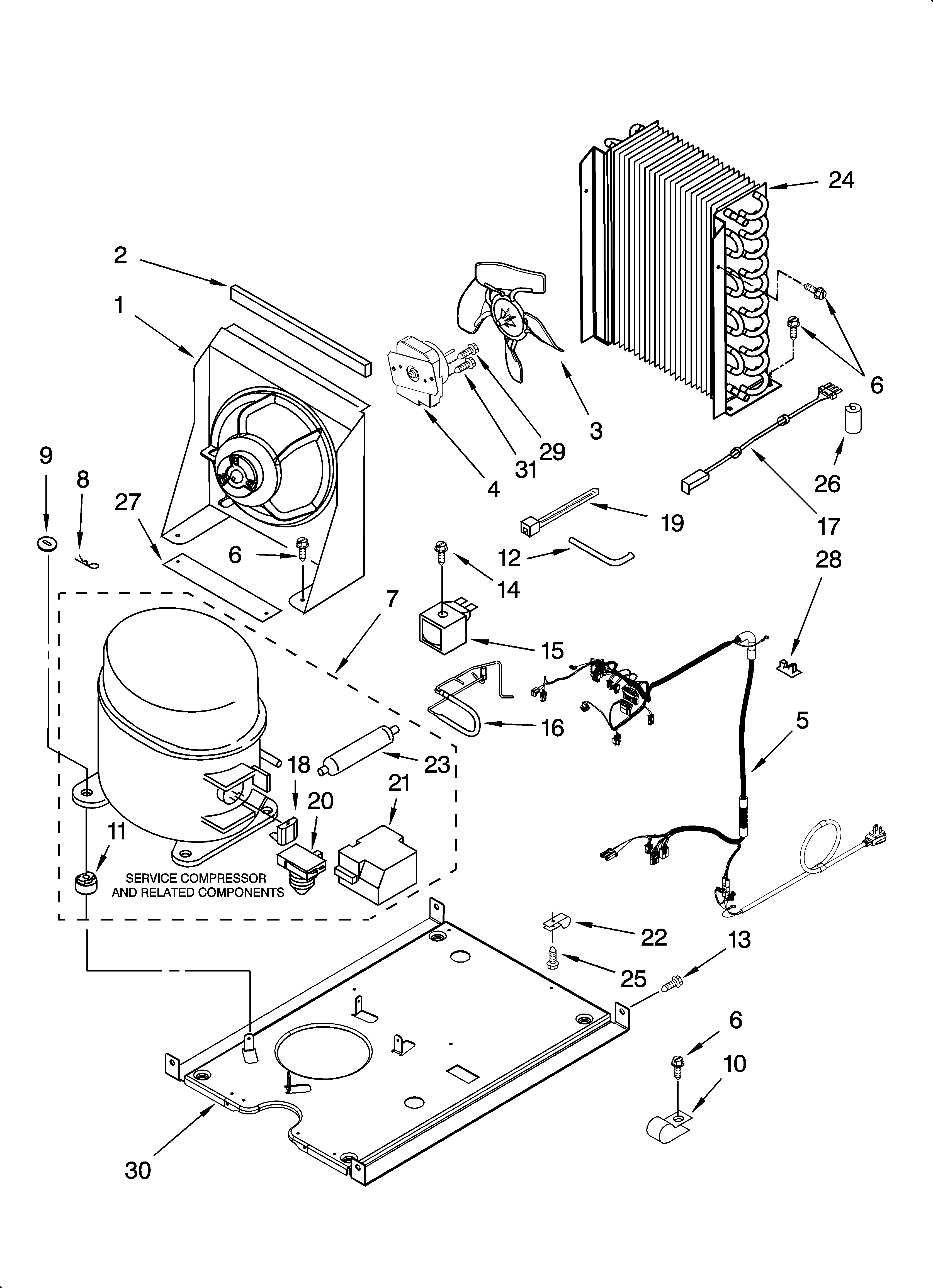 Unit parts, optional parts (not included)