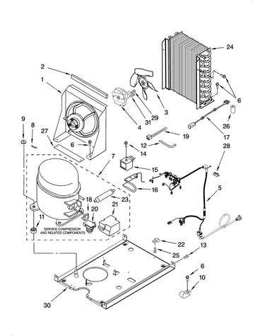Unit parts, optional parts (not included)