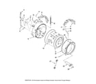 Maytag MFW9600SQ1 tub and basket parts diagram