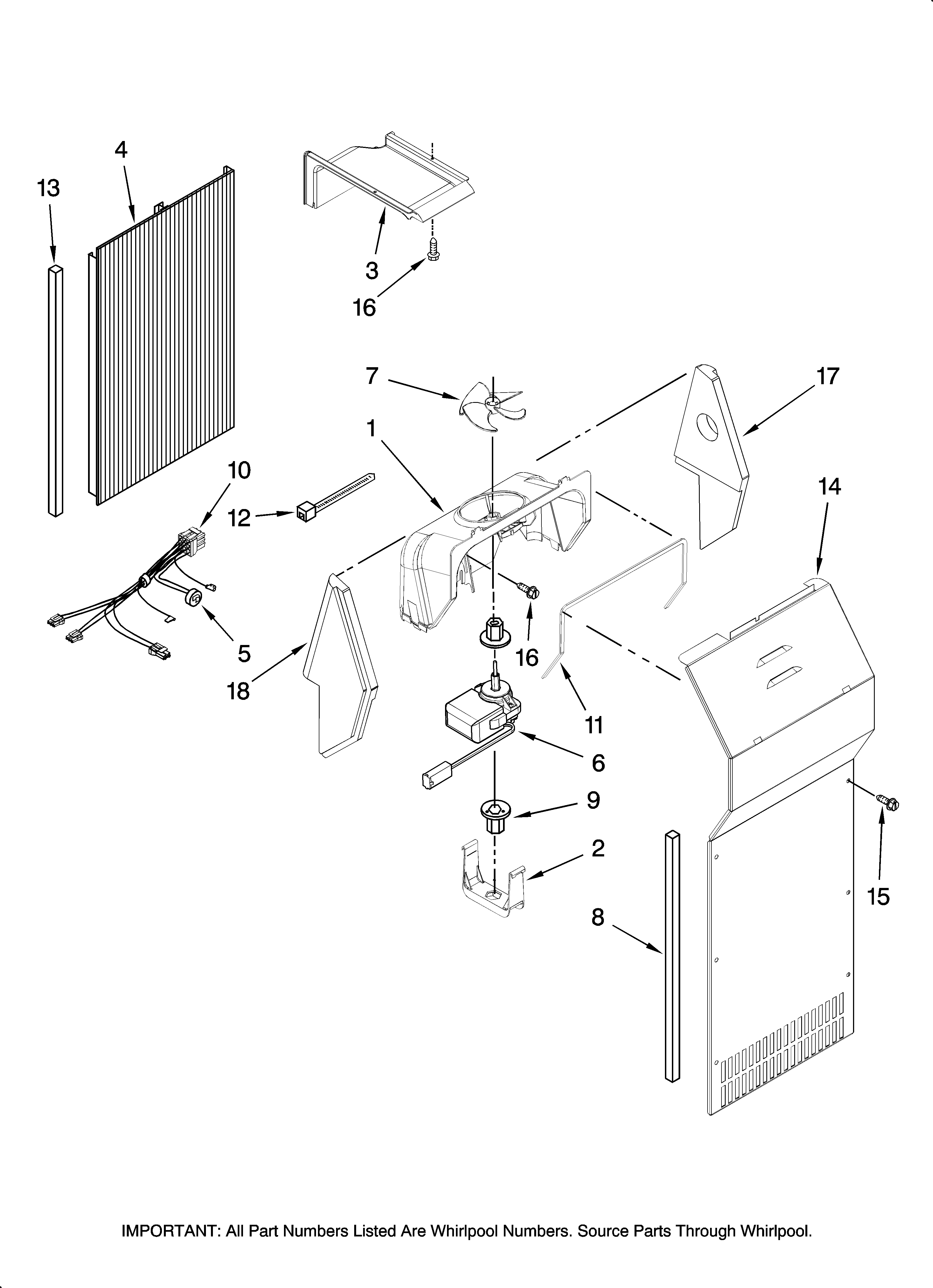 Air flow parts, optional parts (not included)