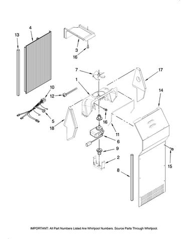 Air flow parts, optional parts (not included)