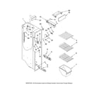 Maytag MSD2669KEY01 freezer liner parts diagram