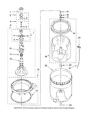 Agitator, basket and tub parts