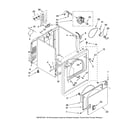 Amana NED5200TQ0 cabinet parts diagram