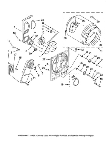 Bulkhead parts, optional parts (not included)