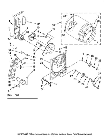 Bulkhead parts, optional parts (not included)
