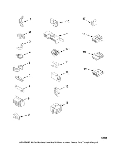 Wiring harness parts