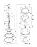 Agitator, basket and tub parts