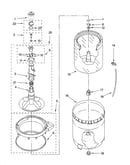 Agitator, basket and tub parts